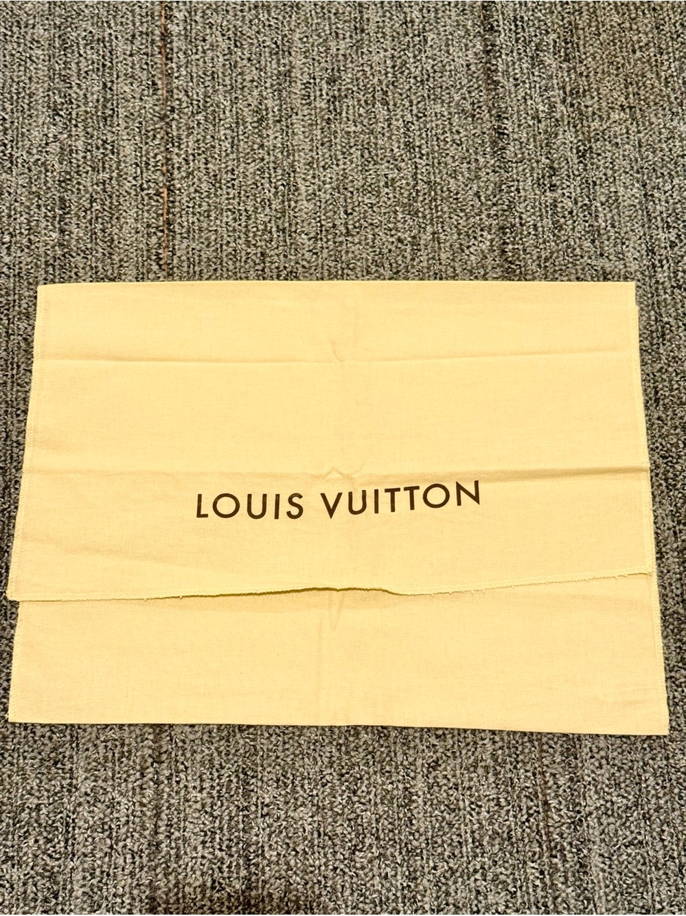Louis Vuitton Yellow Logo Dust Bag